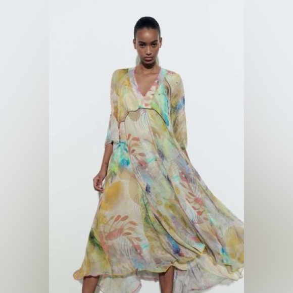 ZARA PRINTED DRESS LIMITED EDITION - Picture 9 of 15